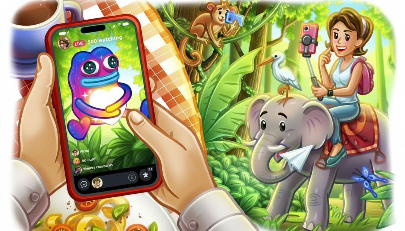 Telegram Live Stories и аукционы подарков